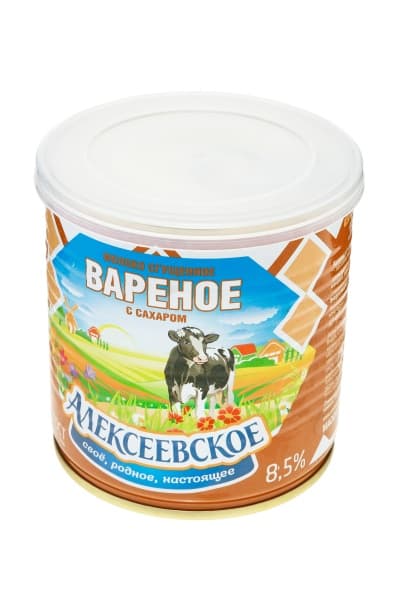 Сгущеное вареное молоко 8,5% Алексеевское, 360 г