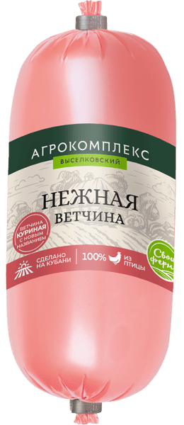 Ветчина Нежная Агрокомплекс 0,5кг