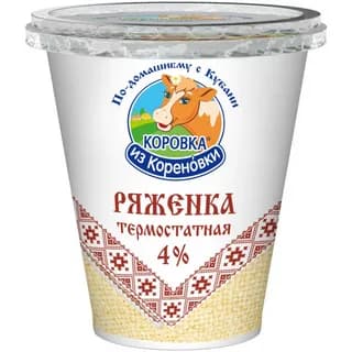 Ряженка 4% Коровка из Кореновки 300 г