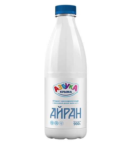 Айран кисломолочный напиток 0,5 % Азбука Крыма, 900 гр