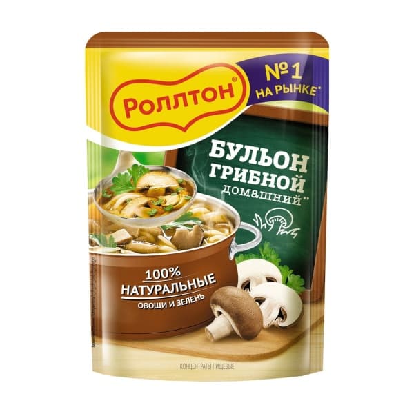 Бульон грибной домашний Роллтон 90г