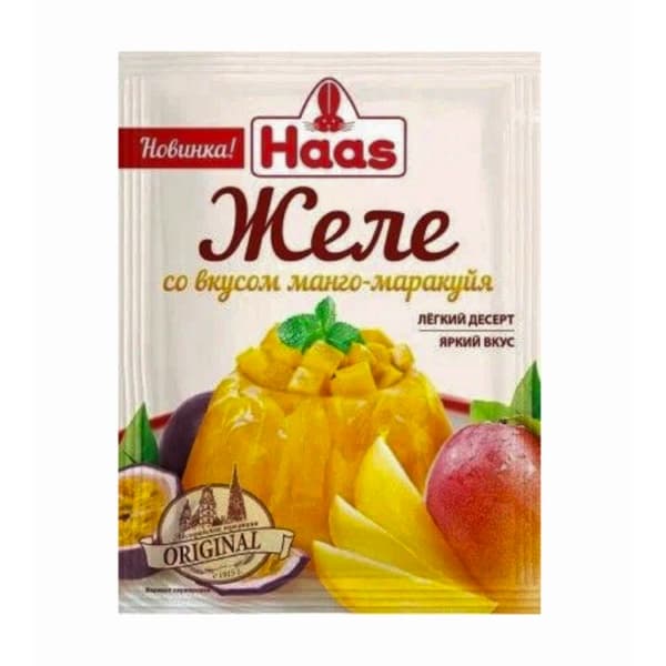 Желе десертное Манго-Маракуйя Хаас 50г