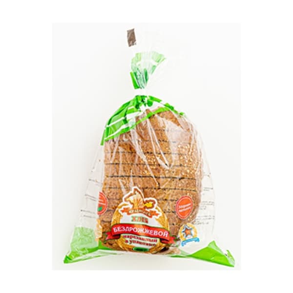 Хлеб Бездрожжевой формовой нарезка 400гр Крымхлеб
