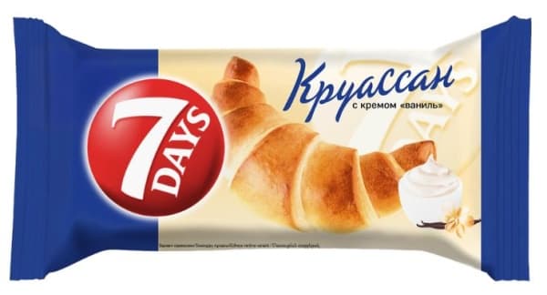 Круассан миди с кремом ваниль 7DAYS, 65гр