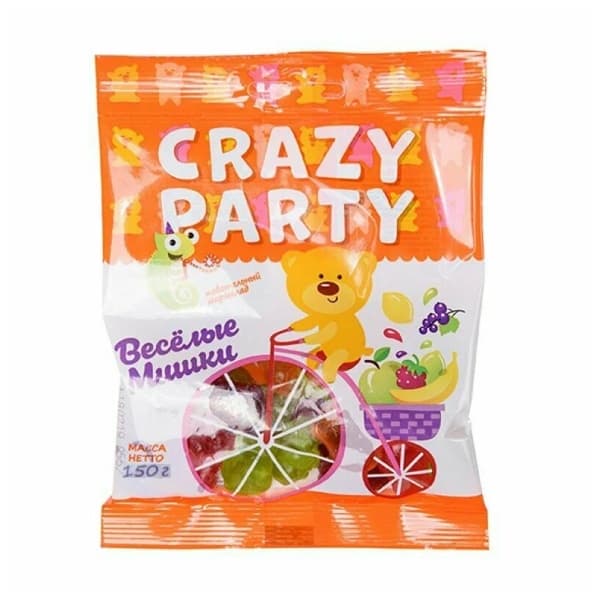 Мармелад жевательный Весёлые мишки/Crazy party АЗОВ 70г