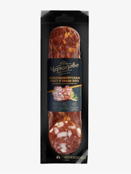 Колбаса сырокопченая Брауншвейгская Черкизово Премиум, 200гр