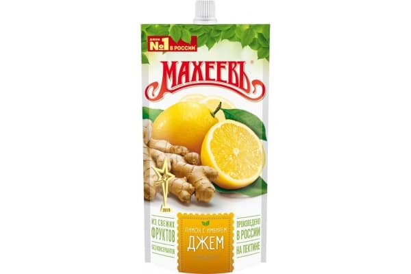 Джем Лимон с имбирём МАХЕЕВЪ, 300гр д/п