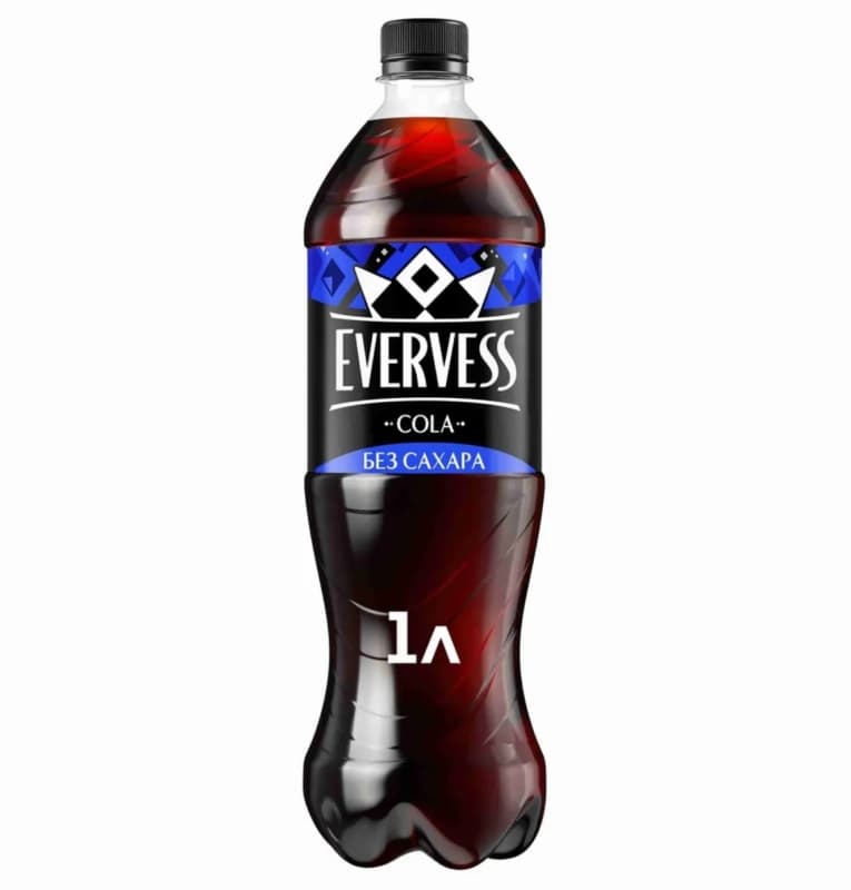 Напиток газированный Кола без сахара Evervess Cola, 1 л