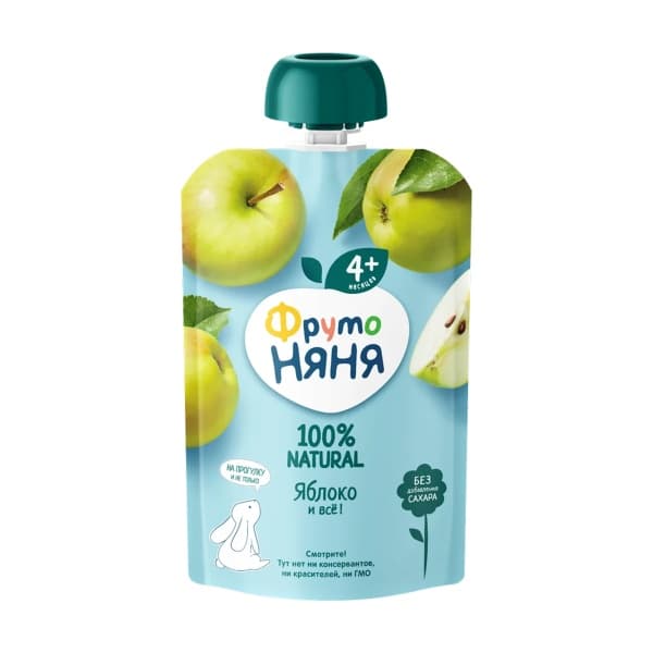 Пюре яблоко ФрутоНяня, 90г