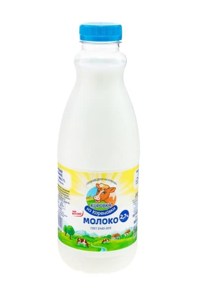 Молоко 2,7% Коровка из Кореновки, 900 мл