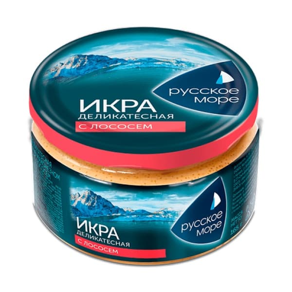 Икра деликатесная мойвы с лососем Русское море 165гр ст/б