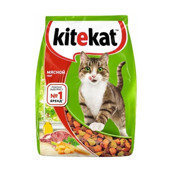 Корм сухой для кошек Мясной пир Kitekat, 350г