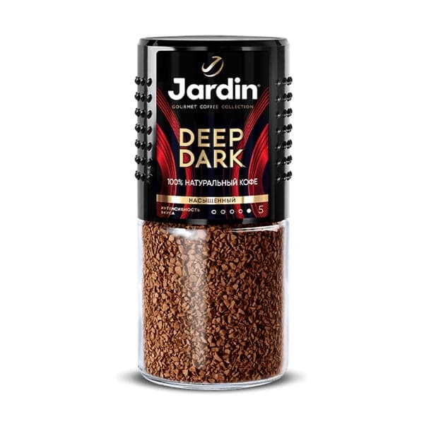 Кофе растворимый сублимированный ЖАРДИН Deep Dark, 95г ст/б