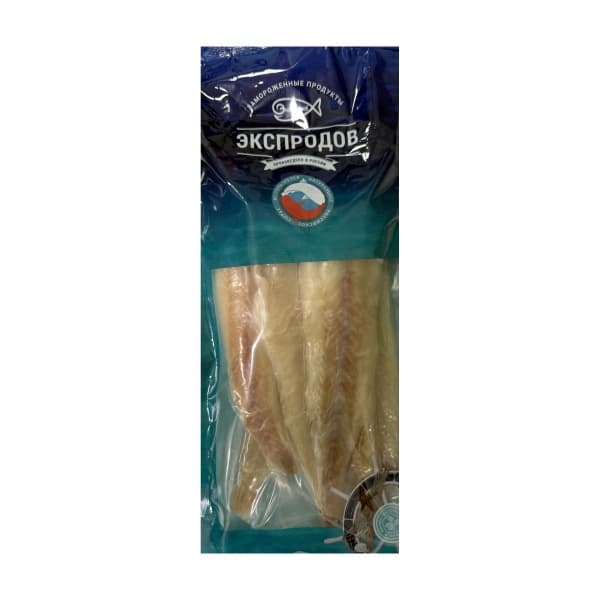 Филе минтая c кожей мороженое 0,8 кг вакуум-пакет Союз Морей