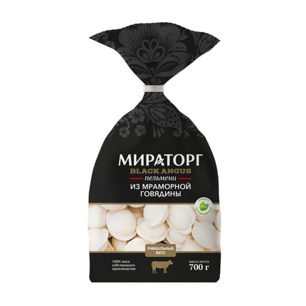 Пельмени из мраморной говядины Мираторг, 700 г