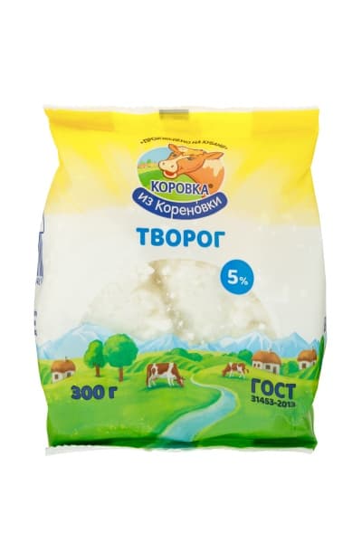 Творог 5% Коровка из Кореновки, 300 г