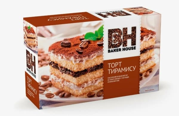 Торт бисквитный Тирамису Baker House, 350г