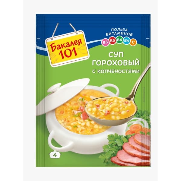 Суп Гороховый с копчёностями Бакалея 65 г