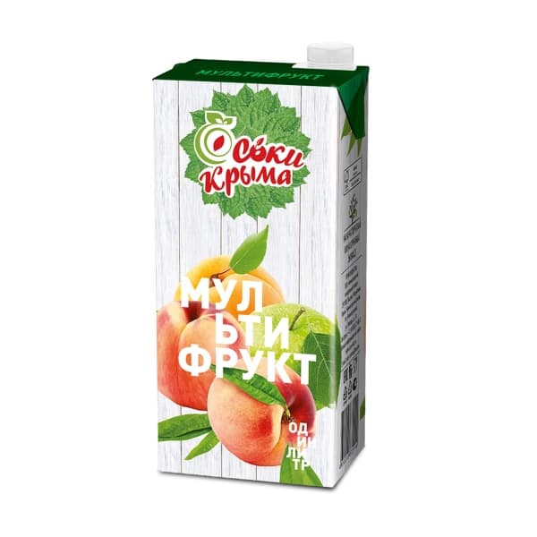 Сок мультифруктовый с мякотью Соки Крыма, 1л