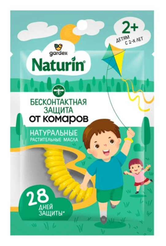 Браслет репеллентный от комаров Gardex Naturin