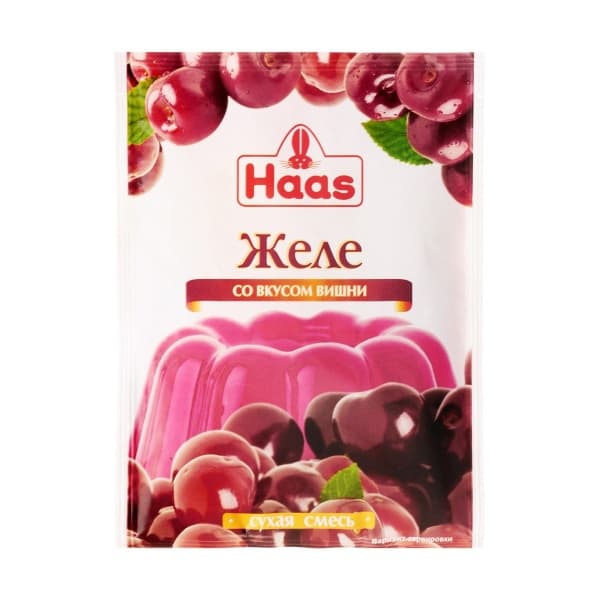 Желе десертное Вишня Хаас 50г