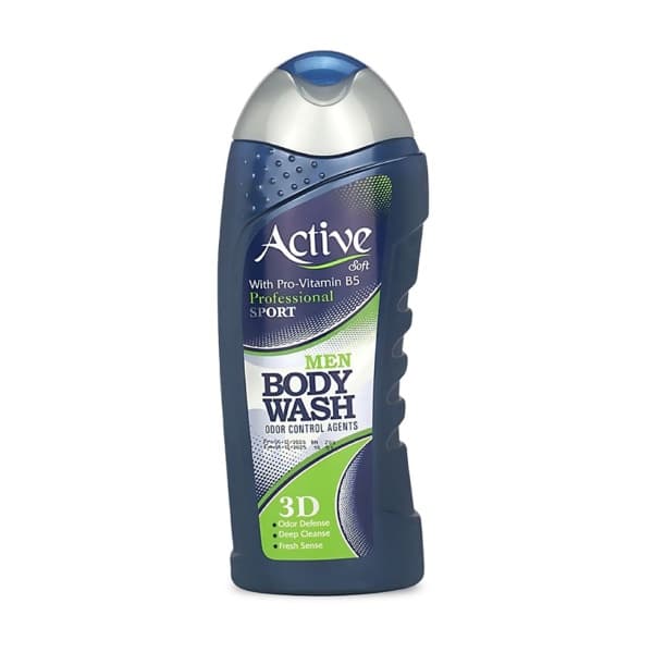 Гель для душа мужской с витамином B5 Спорт 3D ACTIVE NATURAL, 400мл