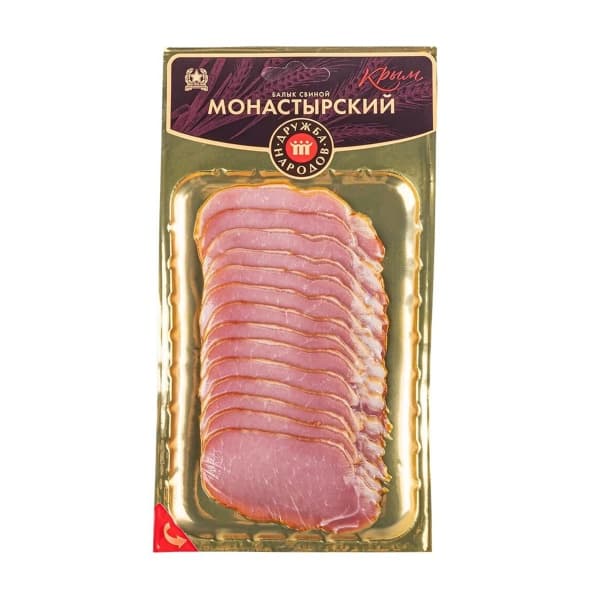 Балык Монастырский свиной нарезка Дружба Народов, 150г