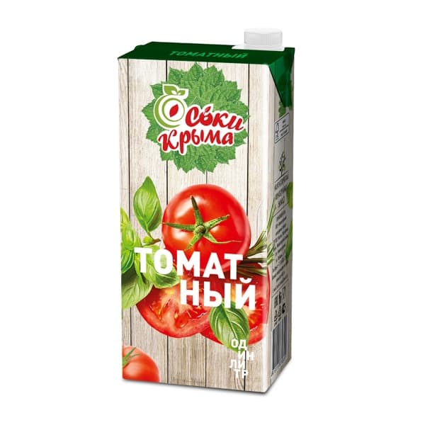 Сок томатный прямого отжима Соки Крыма, 1л