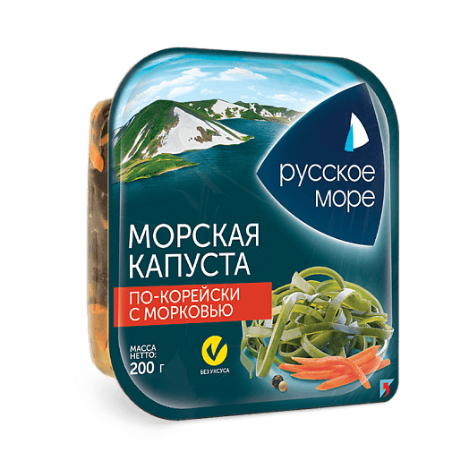 Морская капуста по-корейски с морковью Русское море 200гр 