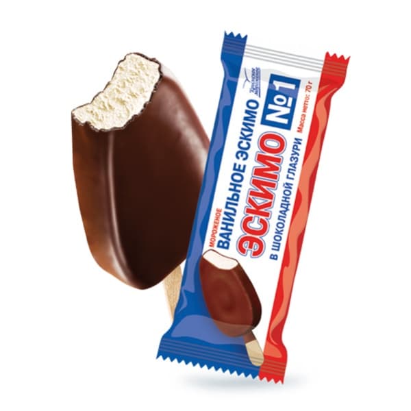 Эскимо №1 в шоколадной глазури, 70г