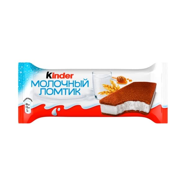 Бисквитное пирожное Киндер Молочный ломтик 27,9%, 28г
