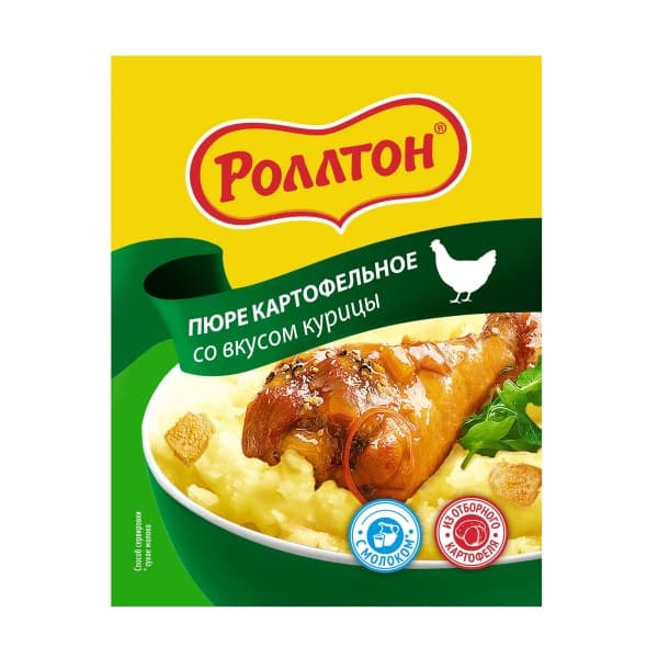 Пюре картофельное вкус курицы Роллтон 34г