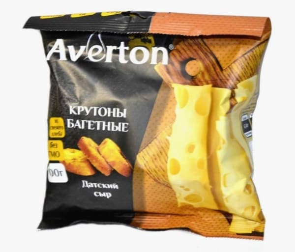 Крутоны багет Averton Датский сыр, 100г