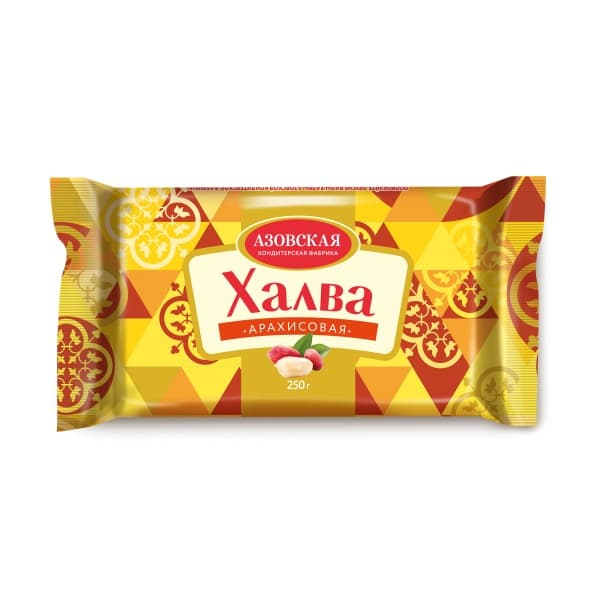 Халва арахисовая АЗОВ 250г