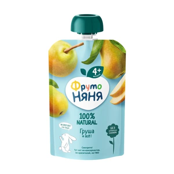 Пюре Груша ФрутоНяня, 90г