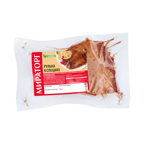 Рулька свиная в специях замороженная Мираторг, вес вакум-упак