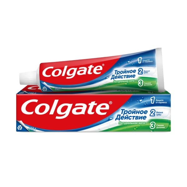 Зубная паста Колгейт Тройное Действие, 100мл