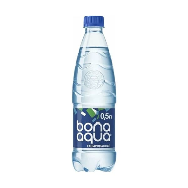 Вода сильногазированная Бона Аква, 0,5 л.
