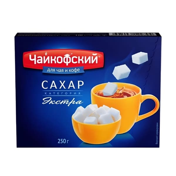 Сахар белый кусковой Чайкофский 250г