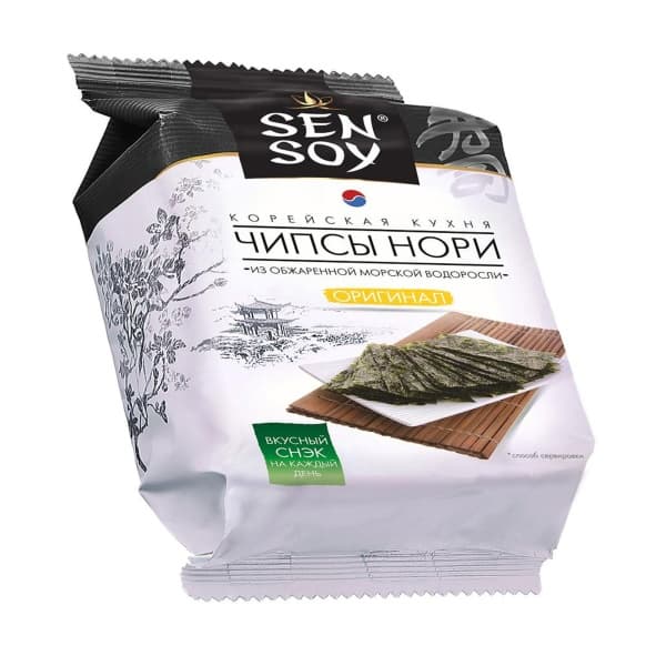 Чипсы Нори Original SenSoy из морской капусты, 4,5г