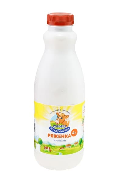 Ряженка 4% Коровка из Кореновки, 900 г