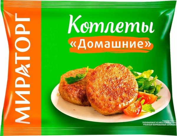 Котлеты Домашние замороженные Мираторг, 420 г
