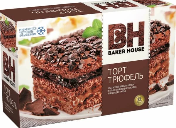 Торт бисквитный Трюфель Baker House, 350г