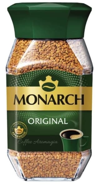 Кофе растворимый натуральный сублимированный Monarch Original  47,5г ст/б