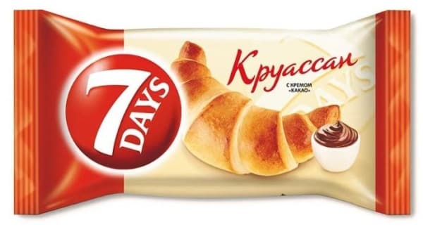 Круассан миди с кремом какао 7DAYS, 65гр