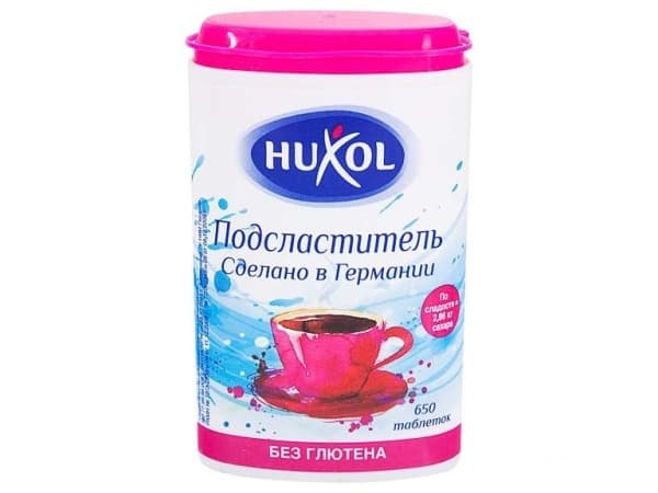 Заменитель сахара 650 таблеток HUXOL, 39гр