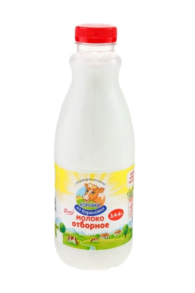 Молоко 3,4% Коровка из Кореновки, 900 мл