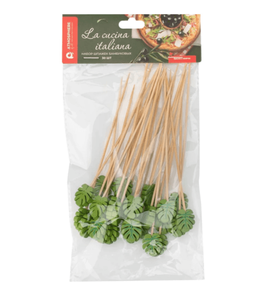 Набор шпажек для канапе из бамбука Cucina Italiana, 50 шт