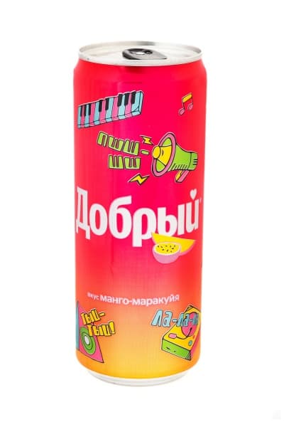 Напиток газированный Добрый Манго-маракуйя, 330 мл