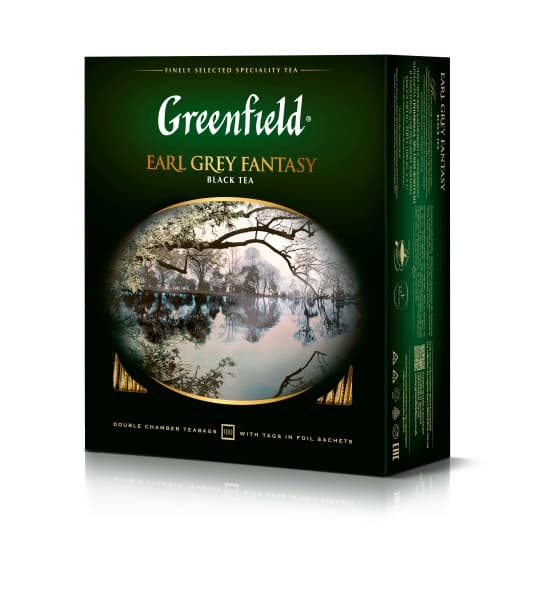 Чай черный в пакетиках (2г×100п) ГРИНФИЛД Earl Grey Fantasy